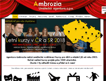 Tablet Screenshot of ambroziada.cz